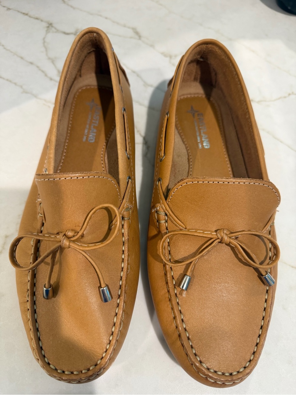 Eastland Marcella Chestnut Brown Women’s Leather Loafers.